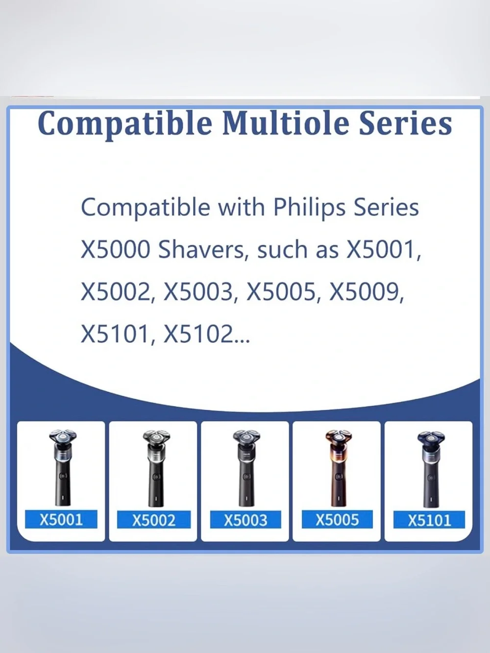 Replacement Head fits Philips Norelco 5000X Shavers NEW